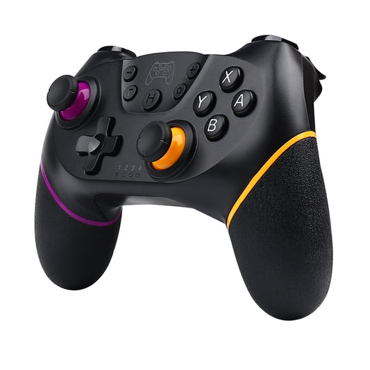 For Nintendo Switch Pro Wireless Bluetooth Handle with Macro Programming & Somatosensory Wake-up(Purple Orange) by buy2fix