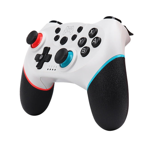 For Nintendo Switch Pro Wireless Bluetooth Handle with Macro Programming & Somatosensory Wake-up(White Red Blue) by buy2fix