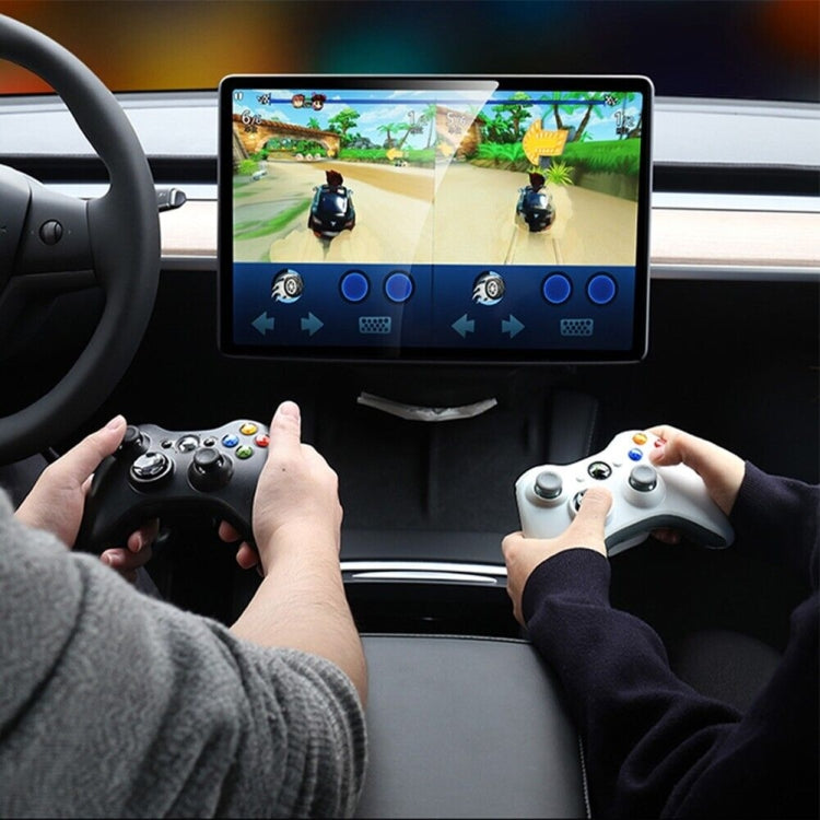 For Tesla Model 3/Y Car AH37 3 USB +1 Type-C/USB-C Port Hub Docking Station(Black) by buy2fix