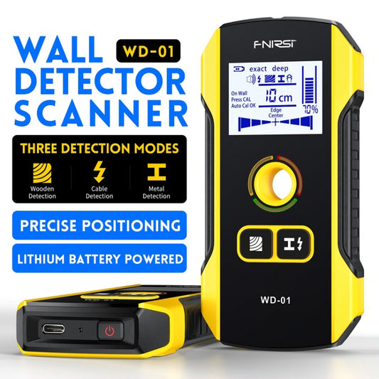 FNIRSI WD-01 Multifunctional Load-Bearing Wall Wire Metal Detector Dark Line Scanner by FNIRSI