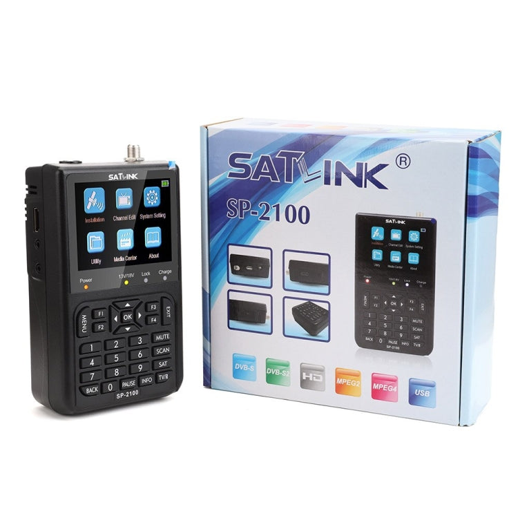 SATLINK SP-2100 HD Finder Meter Handheld Satellite Meter(UK Plug) by SATLINK