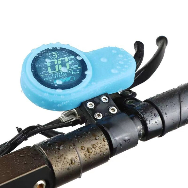 For KUGOO M4 Pro Electric Scooter Instrument Cover Display Silicone Case(Blue) by buy2fix