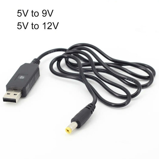 2pcs DC 5V To 12V USB Booster Cable Mobile Power Router Power Cord by buy2fix