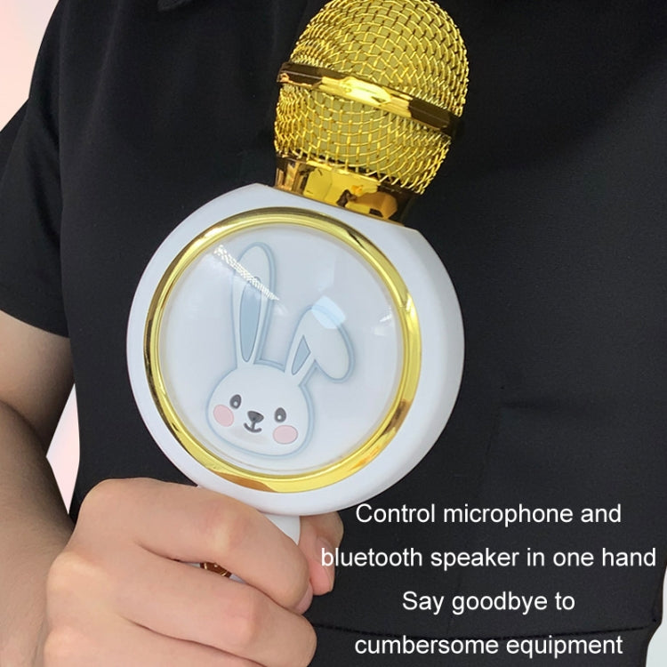 X6 Children Portable Bluetooth Light Microphone Audio All-in-One Machine(Milky White) by buy2fix
