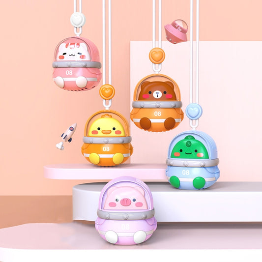 CS1327 Small USB Charging Cartoon Hanging Neck Fan Portable Leafless Silent Mini Fan(Cat) by buy2fix