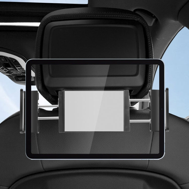 Car Back Seat Buckle Type Rotating Telescopic Mobile Phone Tablet Holder(Black) by buy2fix