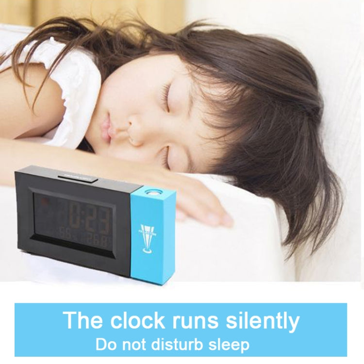 8290 Electronic Colour Screen Weather Clock Weather Forecast Projection Clock Rotatable Digital Clock With USB Cable by buy2fix