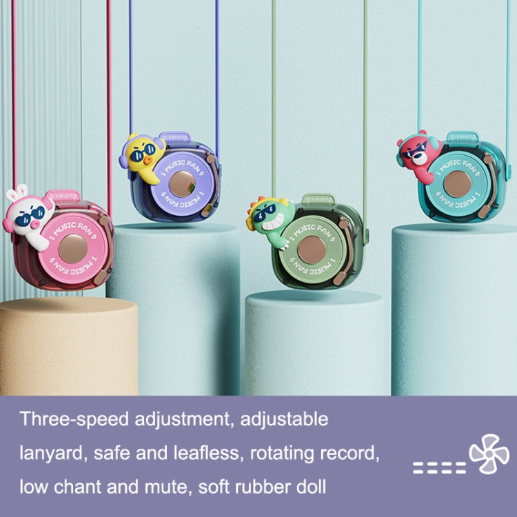 GL120-123 Hanging Neck Fan Summer Handheld USB Portable Mini Fan(Pink) by buy2fix