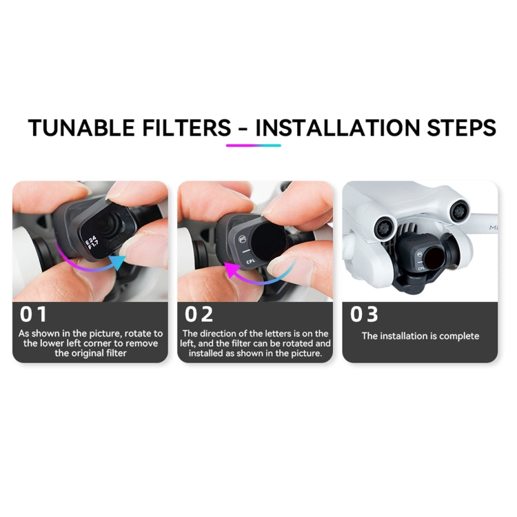 For DJI Mini 3 Pro RCSTQ PL Filters Drone Accessoires ND32/PL by RCSTQ
