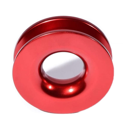 Aluminum Snatch Recovery Ring For 3/8" & 1/2" Rope(Red) by buy2fix