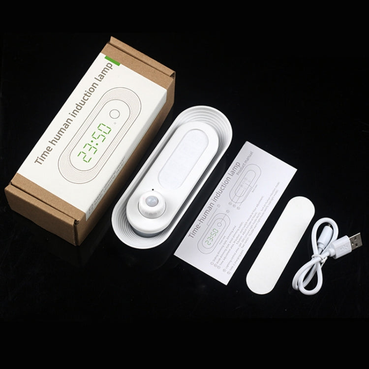 D05 Smart Induction Magnetic Night Light with Time Display,Spec: Knob Dimming by buy2fix