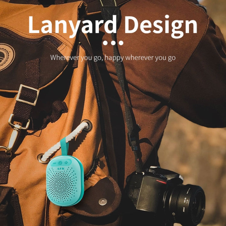 AFK BT-513 TWS Mini Portable RGB Light Bluetooth Speaker 3D Sound Effect Waterproof Bluetooth Audio(Light Blue) by AFK