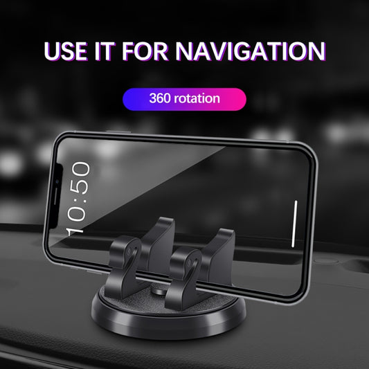 R-2017 Car Mobile Phone Holder 360 Degree Rotatable Swan Stand With Number Plate by buy2fix