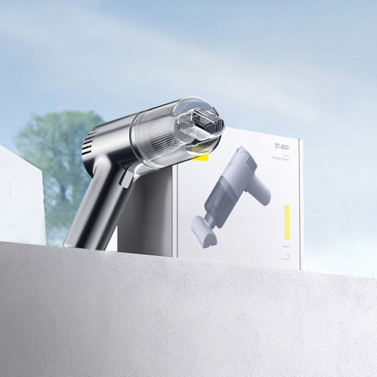 ST-8001CG 7.4V 4000mah White 50W Wireless Handheld Large Suction Car Vacuum Cleaner by SUITU