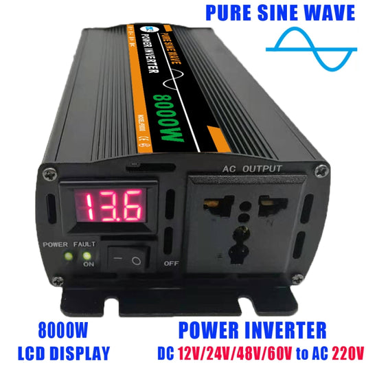 8000W (Actual 1300W) 24V to 220V High Power Car Sine Wave Inverter Power Converter by buy2fix