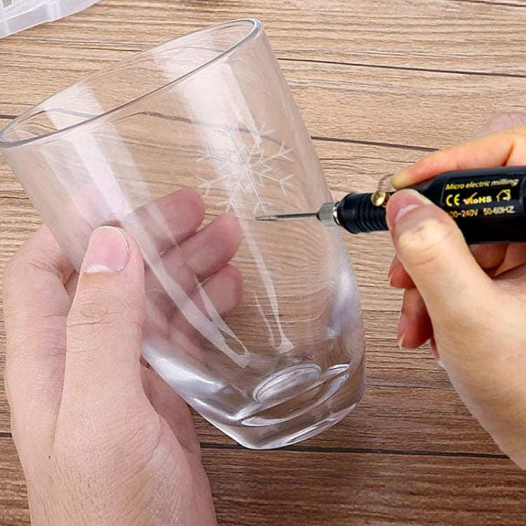 70pcs/set Mini Electric Speed Adjustable Engraving Pen Micro Electric Drill(US Plug) by buy2fix