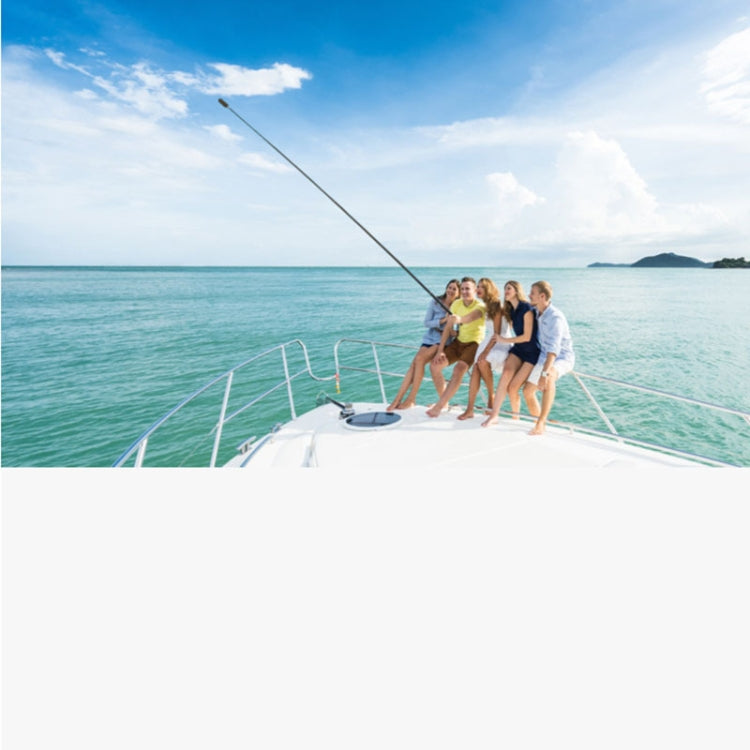 1.5m Carbon Fiber Extended Monopod Invisible Selfie Stick For Insta360 / DJI Action / GoPro / Xiao Yi Sports Camera by buy2fix