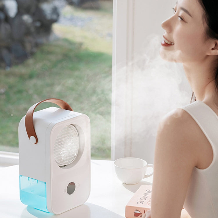 MT-F60 Smart Digital Display USB Charging Air Cooler Desktop Mist Humidification Fan, Mode: Standard Version by buy2fix