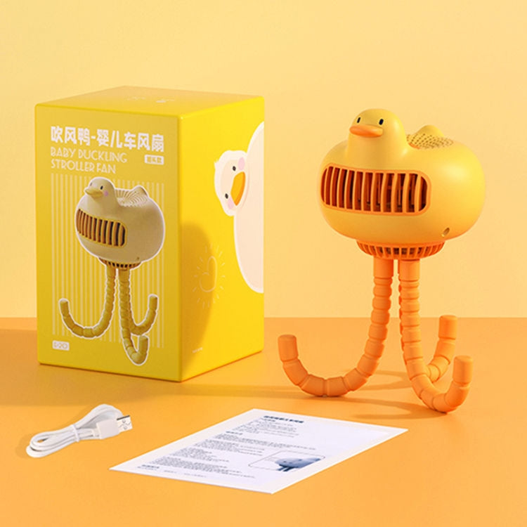 WT-E20 Stroller Fan USB Mute Portable Octopus High Air Volume Mini Fan, Style: Shake Head Type (White) by buy2fix