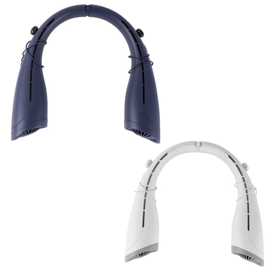 U-23 Ultra-Long Battery Life Outdoor Mute USB Bluetooth Hanging Neck Fan(blue) by buy2fix