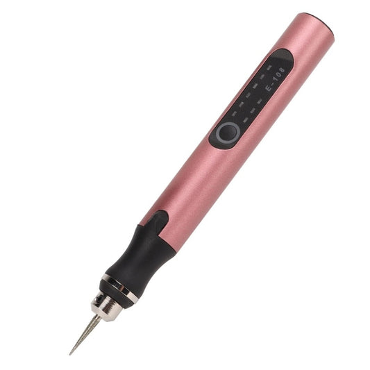 E108 38pcs/set Portable 2.35MM Chuck Mini Electric Drill Pen(Rose Gold) by buy2fix