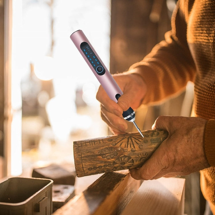 E108 38pcs/set Portable 2.35MM Chuck Mini Electric Drill Pen(Rose Gold) by buy2fix