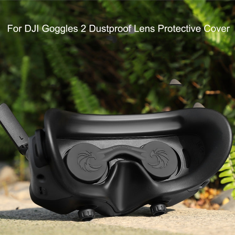 For DJI Goggles 2 Sunnylife AT-BHT565 Dustproof Lens Protective Cover VR Glasses Silicon Cover(Black) by Sunnylife