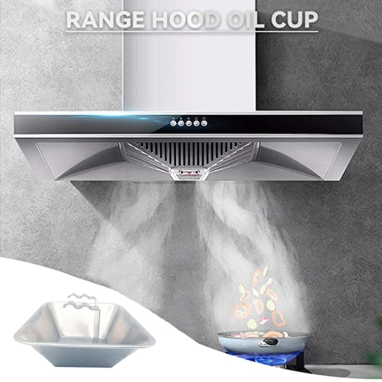 F025 Stainless Steel Plastic Range Hood Oil Cup Oil Receiver by buy2fix