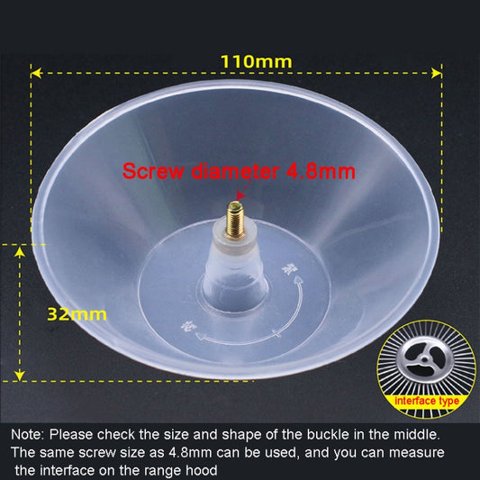 F004 4.8mm Range Hood Oil Connection Box PP Plastic Screw Oil Cup by buy2fix