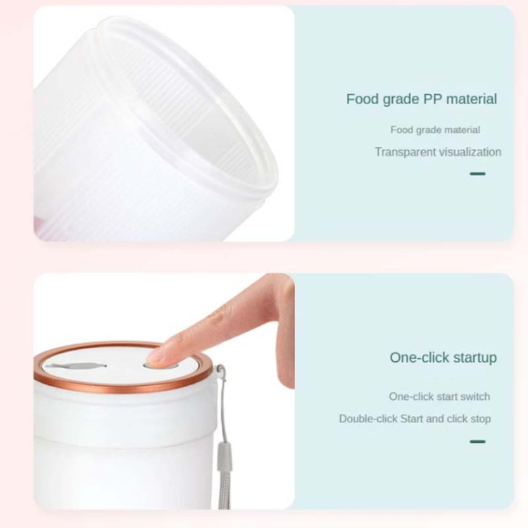 LGZ-1 500ml 50W 4 Blades Electric Portable Juicer Rechargeable Juice Extractor(Green) by buy2fix