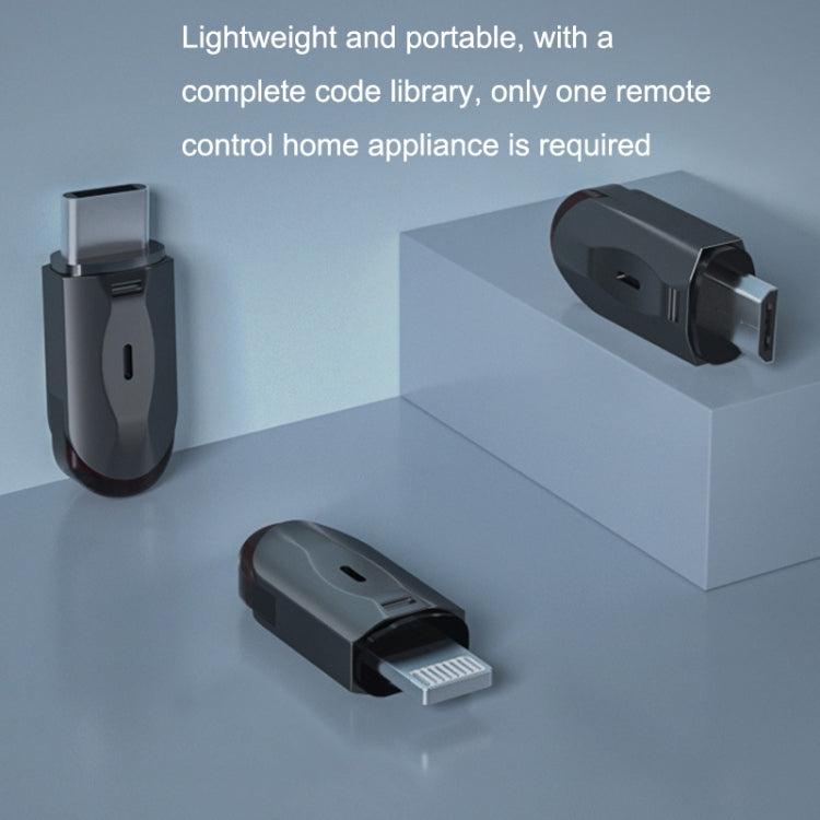 R10 Phone Smart Infrared Transmitter Learning Type Long Distance Remote Control, Interface: 8 Pin by buy2fix