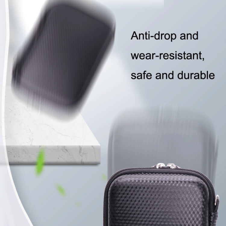 GH1716 2.5 inch EVA Hard Shell Mobile Hard Disk Storage Box Power Supply Bag(Black) by buy2fix