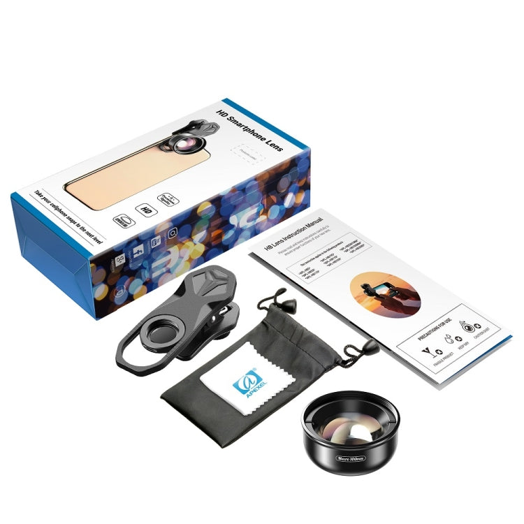 APEXEL APL-HB100MM HD Insect Jewelry 100 Micro External Mobile Phone Lens(Telephoto Clip) by APEXEL