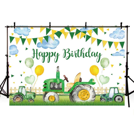 150x100cm Farm Tractor Photography Backdrop Cloth Birthday Party Decoration Supplies by buy2fix