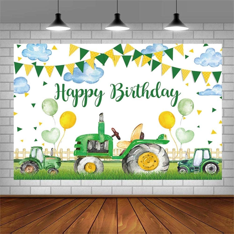 150x100cm Farm Tractor Photography Backdrop Cloth Birthday Party Decoration Supplies by buy2fix