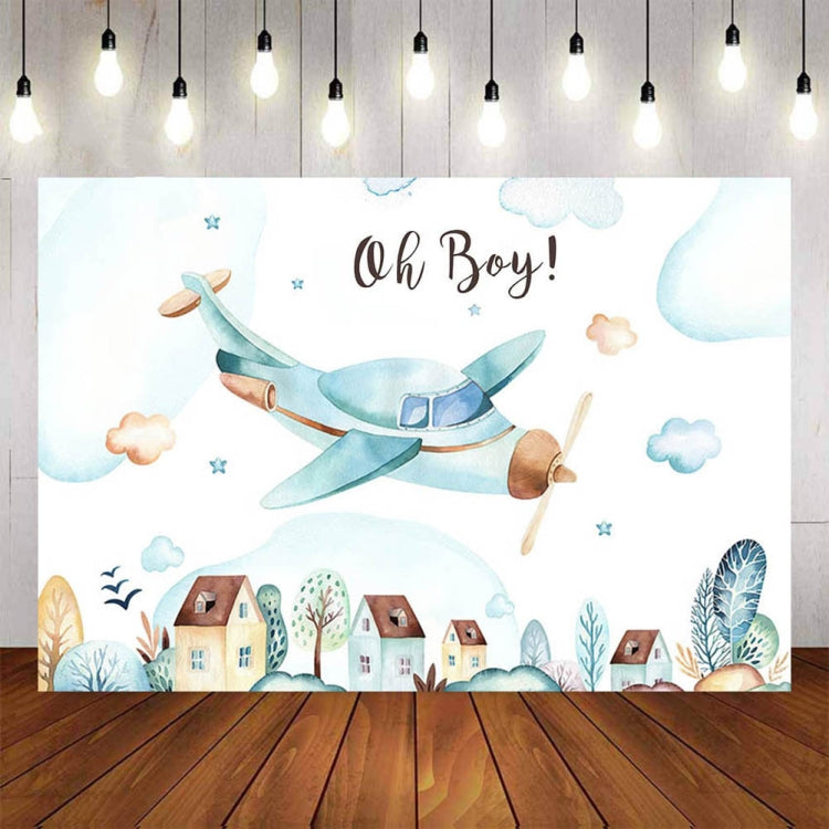 180x120cm Aircraft Theme Birthday Background Cloth Party Decoration Photography Background by buy2fix