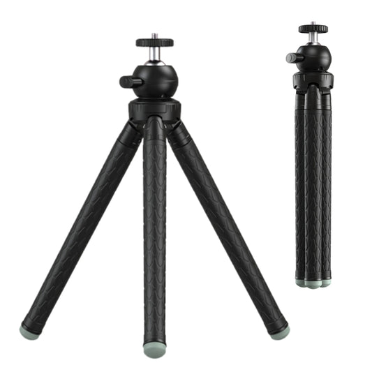 APEXEL APL-JJ09 Mobile Selfie Live Streaming Portable Stretch Telephoto Tripod(Black) by APEXEL