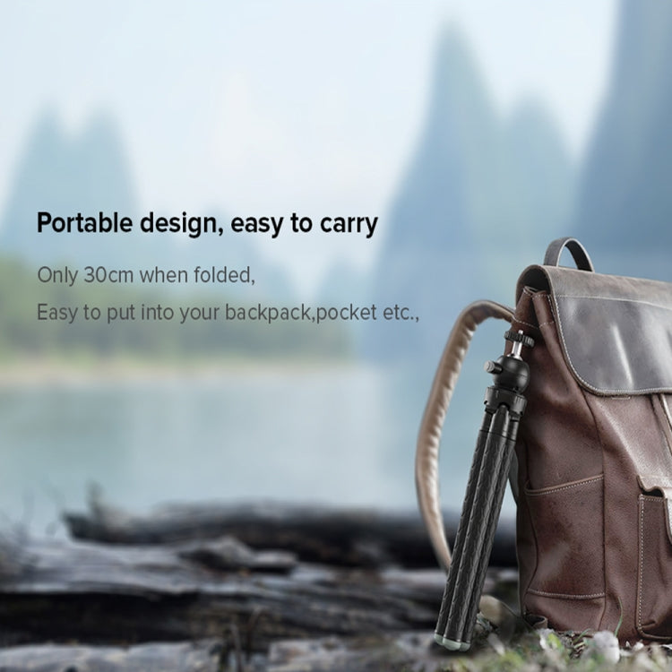 APEXEL APL-JJ09 Mobile Selfie Live Streaming Portable Stretch Telephoto Tripod(Black) by APEXEL