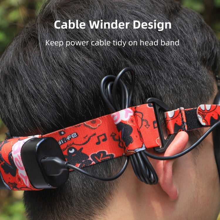 Sunnylife TD487 For DJI Avata / FPV Goggles V2 Color Headband Fixed Elastic Strap(Red) by Sunnylife