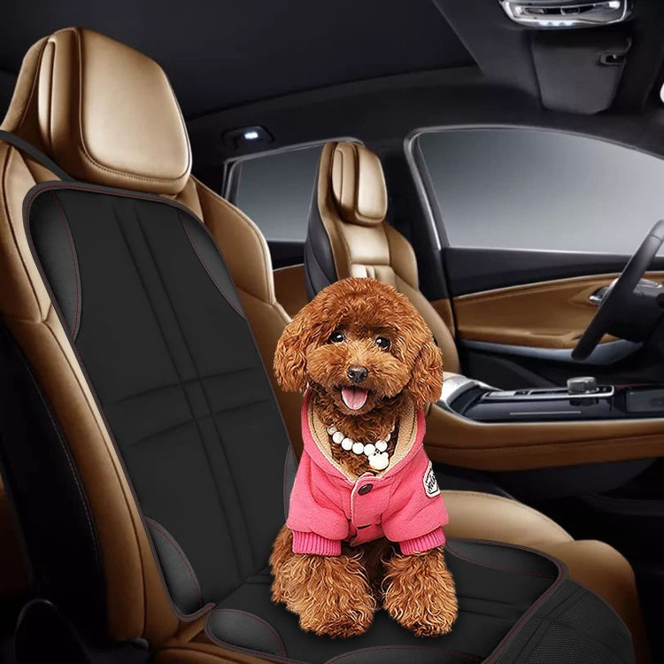 2pcs Child Car Seat Protector Non-Slip Base Material + Waterproof 600D Fabric(Black Line) by buy2fix