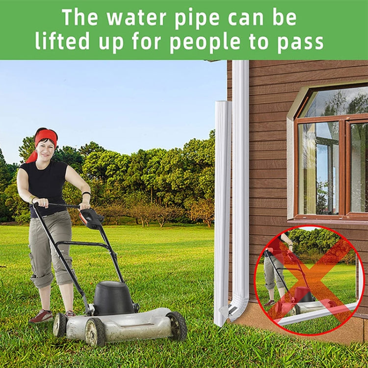 4pcs Gutter Extension Hinge Downspout Extension Flip-Up Hinge For Rectangle Or Square Downspout by buy2fix