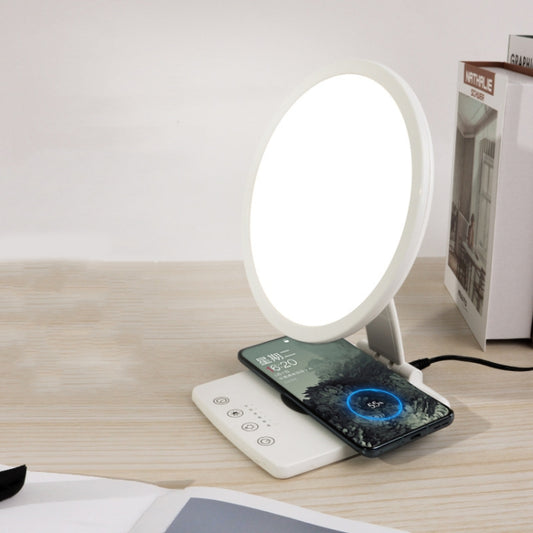 Wireless Charger SAD Therapy Light Intelligent Timing Emotional Physiotherapy Light(EU Plug) by buy2fix