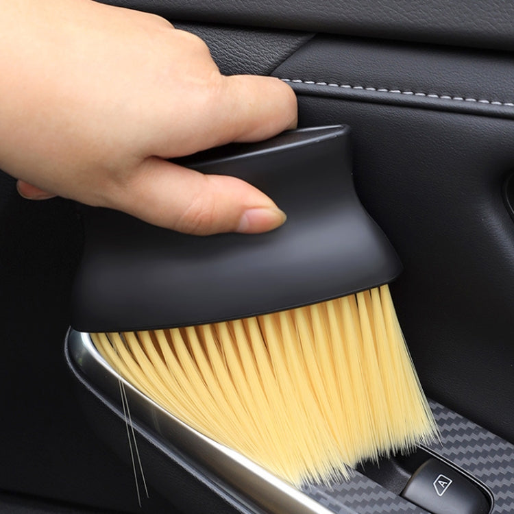 Car Air Conditioning Outlet Cleaning Brush Ultra-Soft Auto Interior Detail Brus Yellow by buy2fix