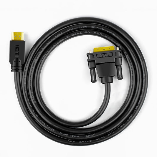 2m JINGHUA HDMI To DVI Transfer Cable Graphics Card Computer Monitor HD Cable by JINGHUA