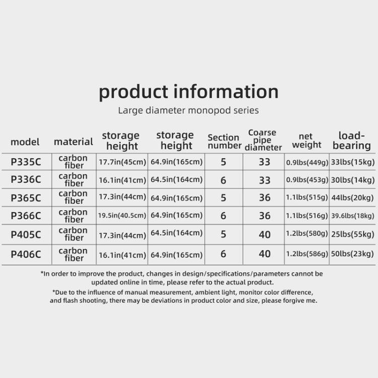 BEXIN P335CF-S Carbon Fiber Monopod Travel Shooting Mobile Phone Live Selfie Bracket Retractable Portable Monopod by BEXIN