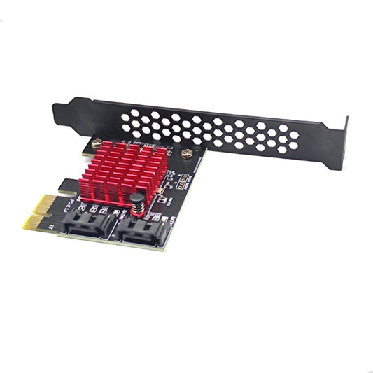 PCI-E 1X GEN3 To SATA3.0 Expansion Card 2 Ports 6Gbps Transfer Expansion IPFS Hard Disk by buy2fix