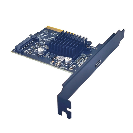 PCI-E 4X To USB3.2 Gen2x2 Type-C 20Gbps SATA Expansion Card Asmedia ASM3242 Chip by buy2fix