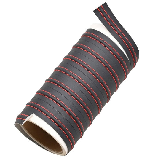 0.5m Car Center Console Interior Modification Leather Gap Strip(Black Red) by buy2fix