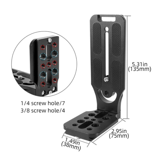 BEXIN L130-50C Camera Quick Release Plate L-shaped Vertical Board by BEXIN