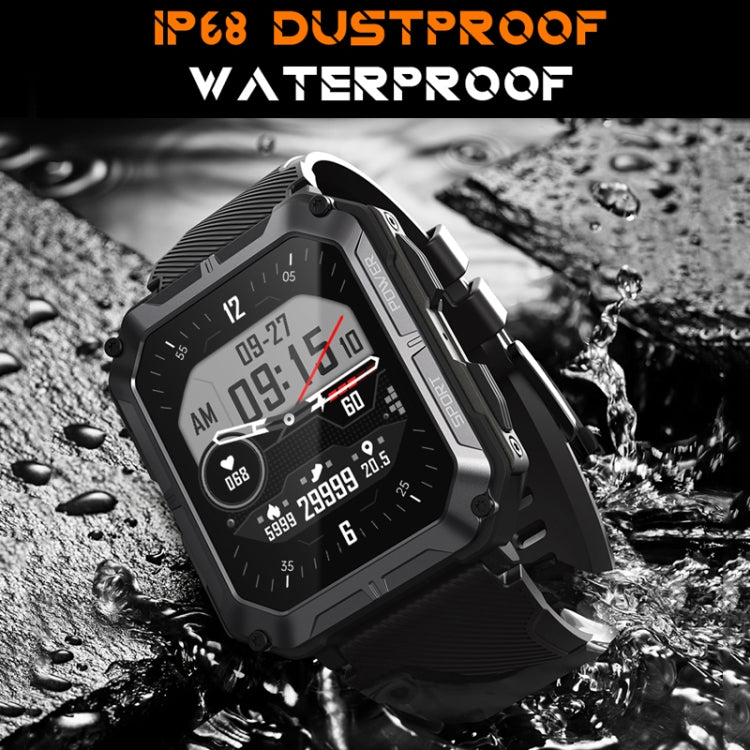 C20 Pro 1.83 Inch IP68 Waterproof Bluetooth Call Three-Proof Smart Sports Watch(Black) by buy2fix